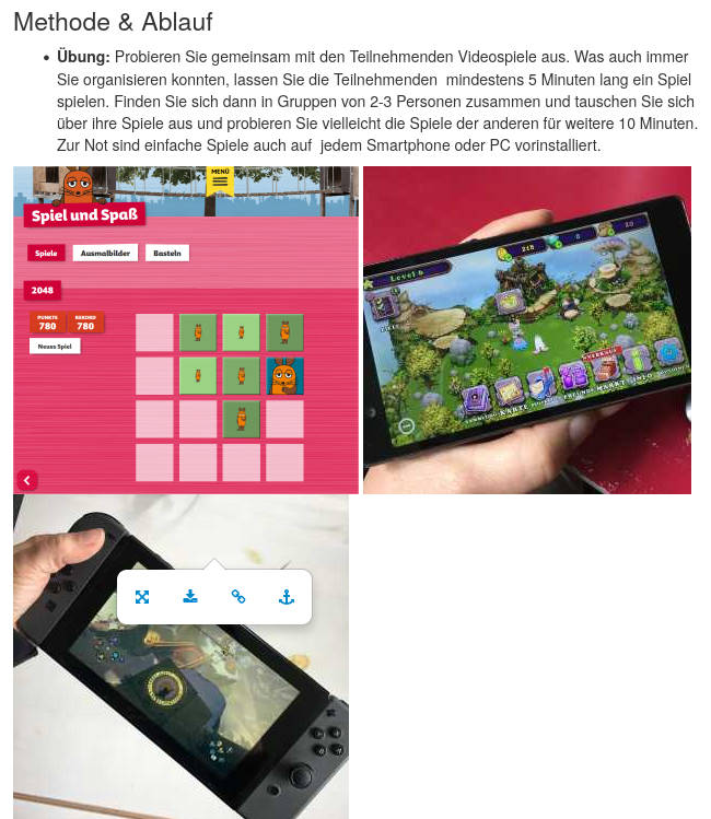 Screenshot Übungen Gaming